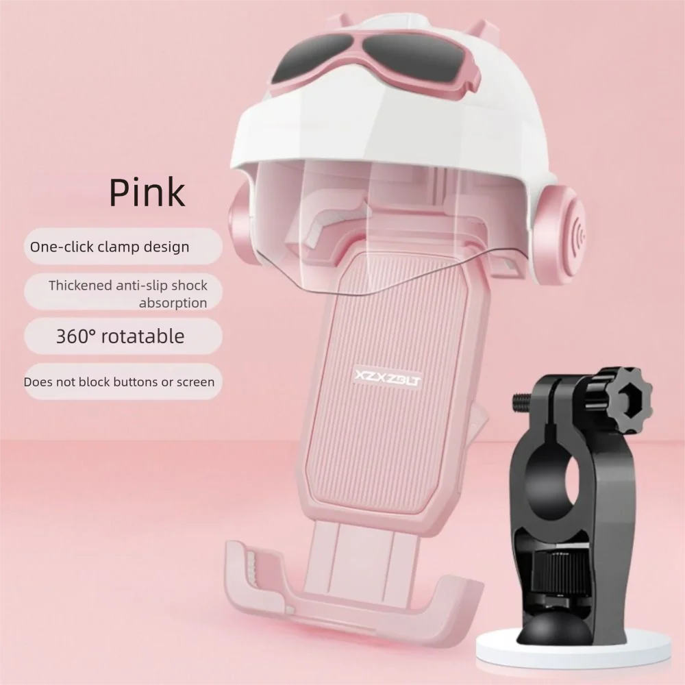 

Waterproof Motorcycle Mobile Phone Holder Cradle Clip Sunshade Navigation Phone Holder Anti Vibration Shock Resistant