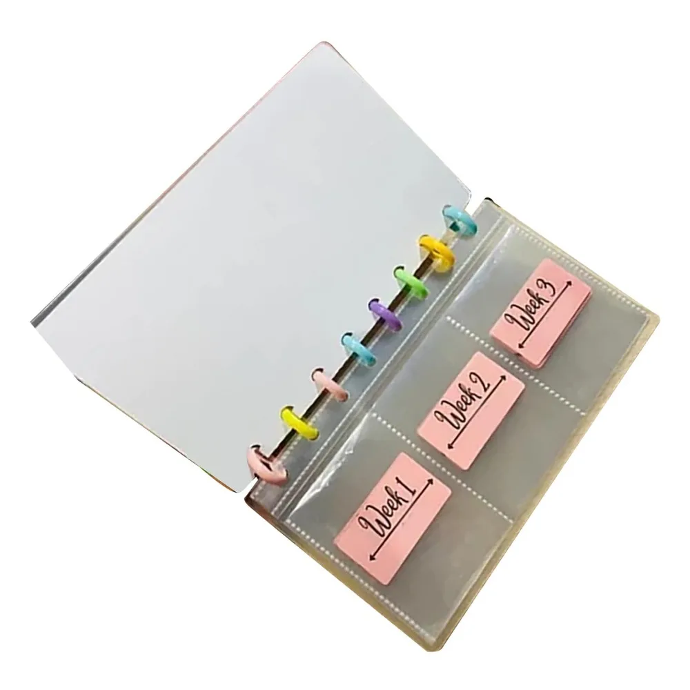 

Reusable Savings Binder Cash Envelopes Marble Design Money Binder Frosted Cover Money Saving Binder Personal Finance