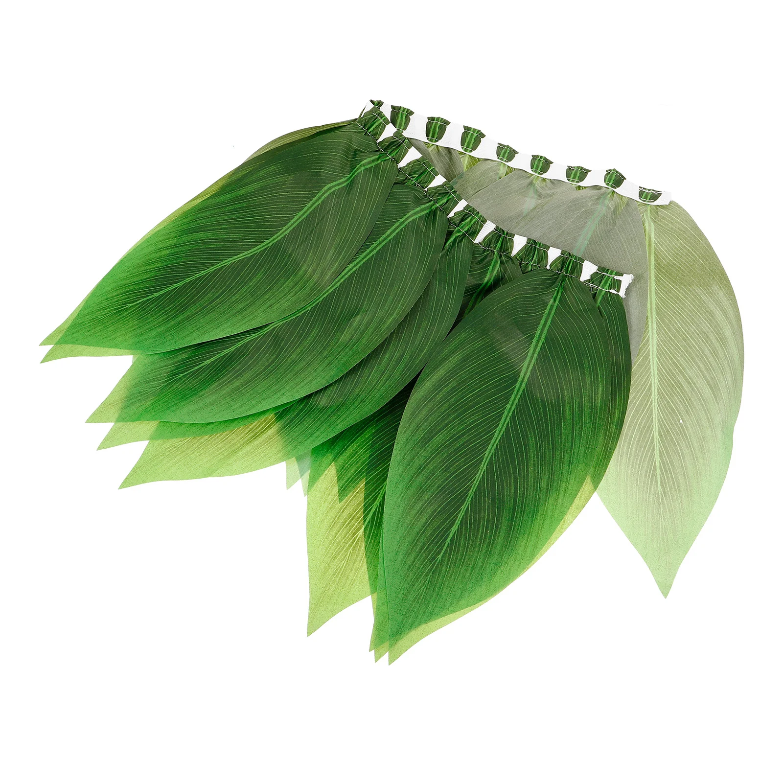 

Grass Skirt Polyester Hula Leaf Elastic Band Hawaii Party Costume For Luau Festival Dance Performance Stage