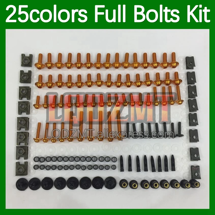 268pcs Body Bolt Full Screws Kit For Aprilia RS4 RS 125 RS-125 RS125 1999 2000 2001 2002 2003 2004 2005 Fairing Bolts screw Nut