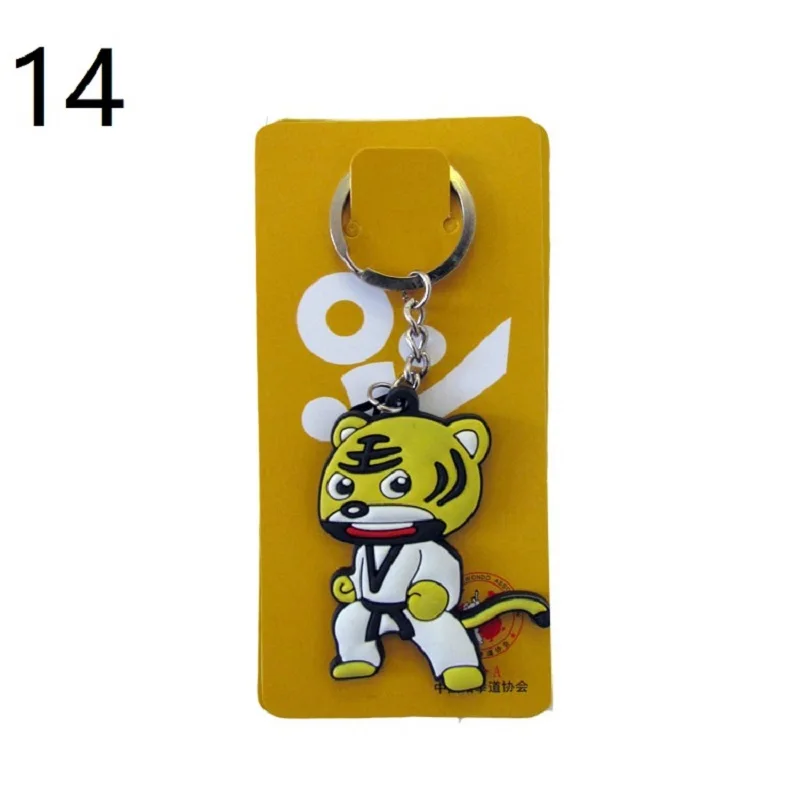 Artes marciais Taekwondo Keychain, Chaveiro, 19 modelos diferentes, 1 pacote, 8 pcs