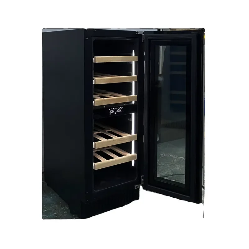 ETL Certificate Commercial Household Mini Bar Bottle Refrigerator Cooler Built-in Led Light Small Freestanding Wine Cabinet