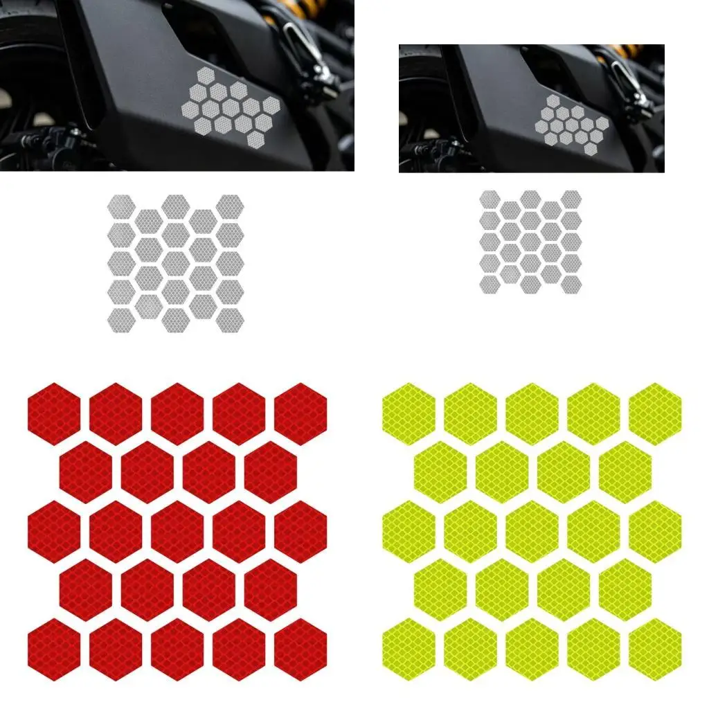 Motorbike Body Styling Decal Set with Reflective Pattern Detail