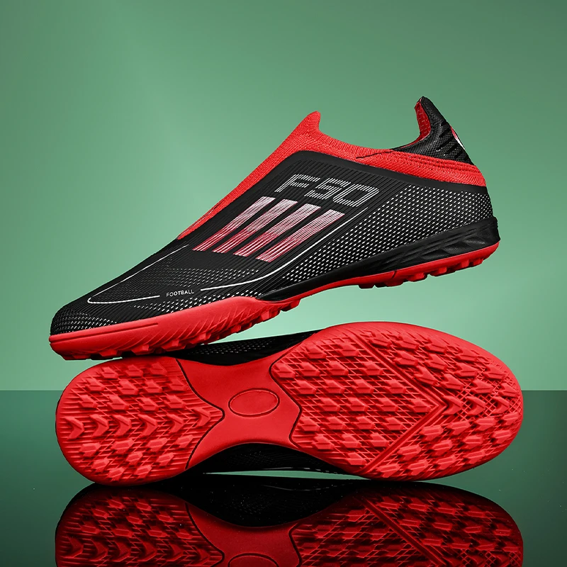 Sapatos de futebol masculinos sem renda f50 SLIP-ON antiderrapante chuteiras de futebol TF MENINOS FG Treinamento Botas de futebol Chuteira Campo 35-45