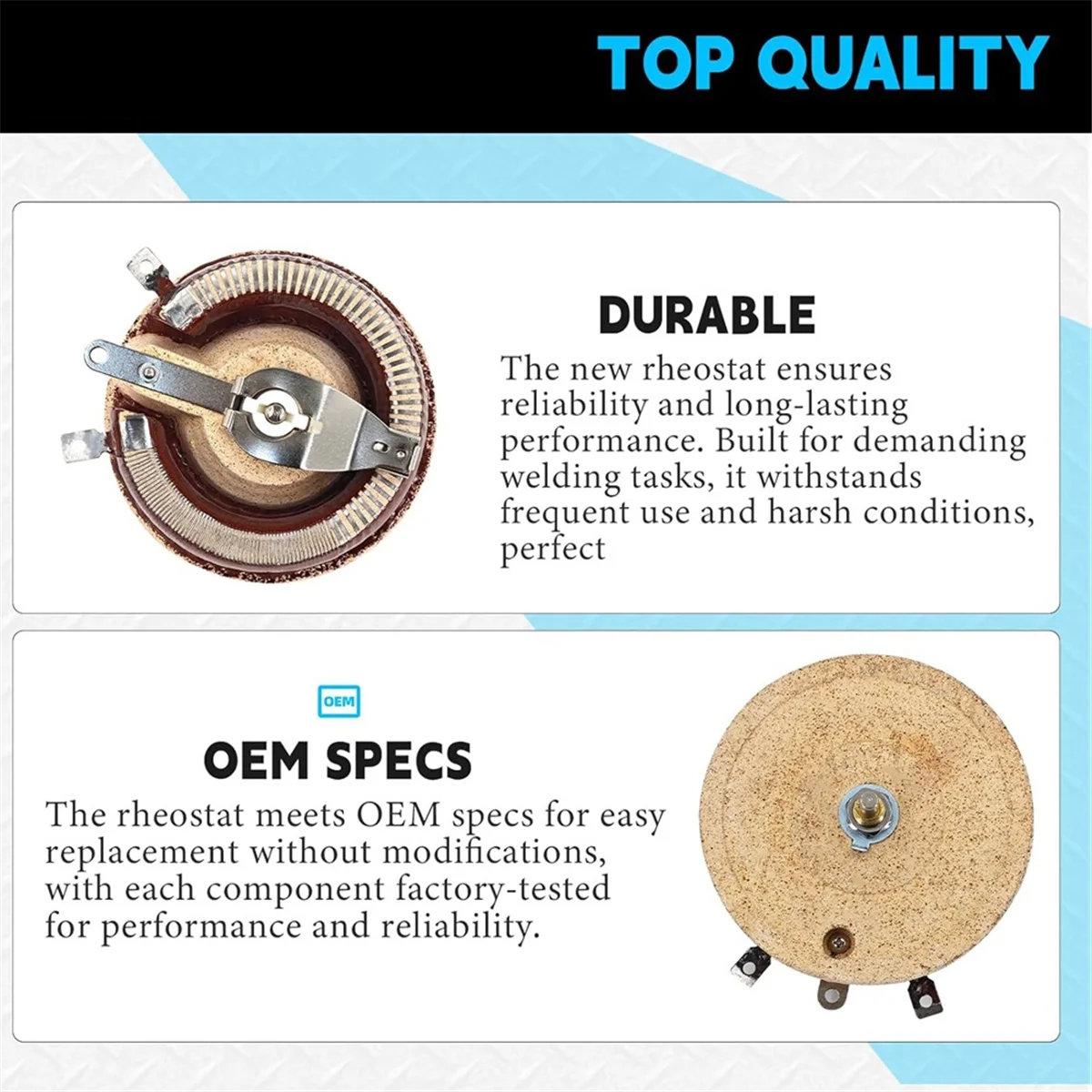 ABJZ 239168   ريوستات 150 وات 50 أوم، تبادل مع 238905   ريوستات، ريوستات يناسب مولد اللحام 225/250