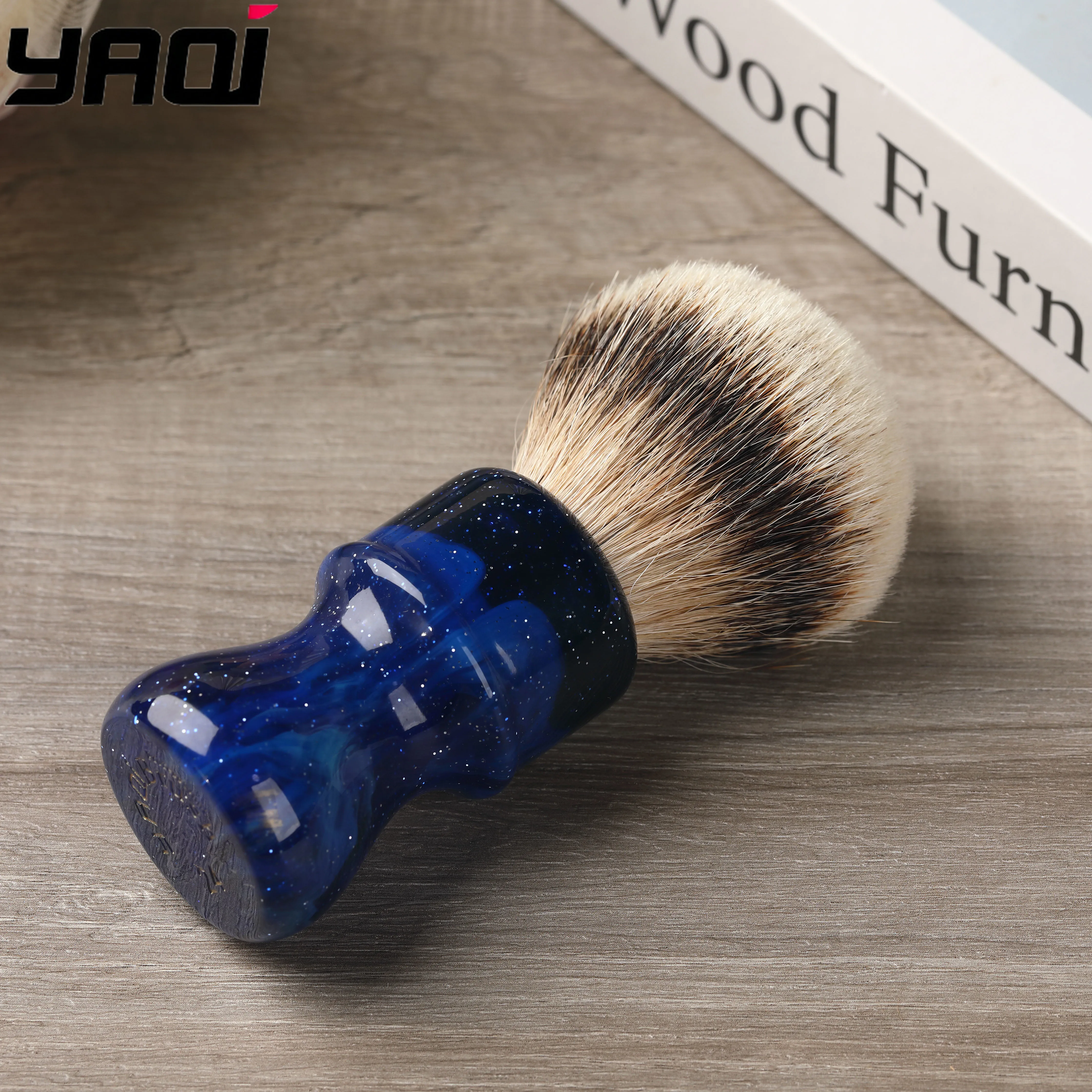 2026-yaqi-brosse-a-raser-pour-homme-manche-couleur-espace-mysterieux-24mm-nœud-de-poils-de-blaireau-silvertip-pour-le-toilettage-offre-a-duree-limitee