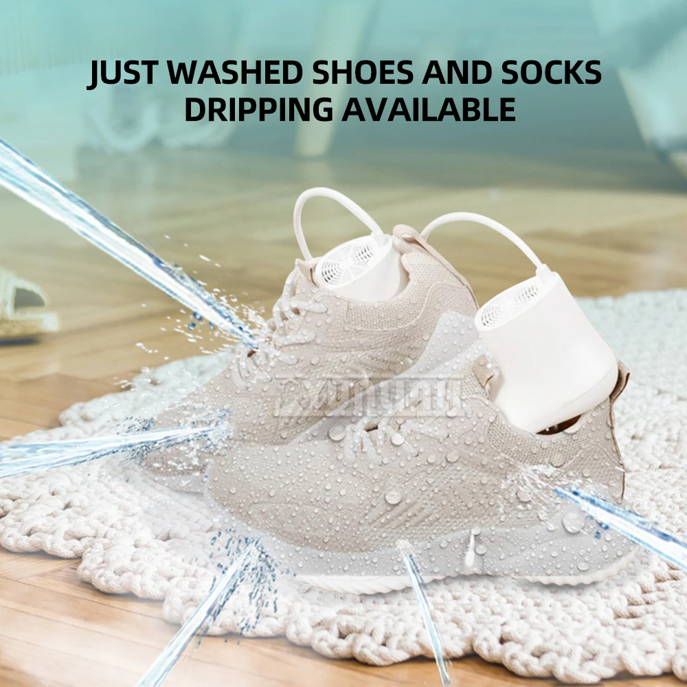 مجفف أحذية منزلي عالي الجودة لإزالة الروائح الكريهة، مجفف أحذية محمول بموقيت للسفر PM10