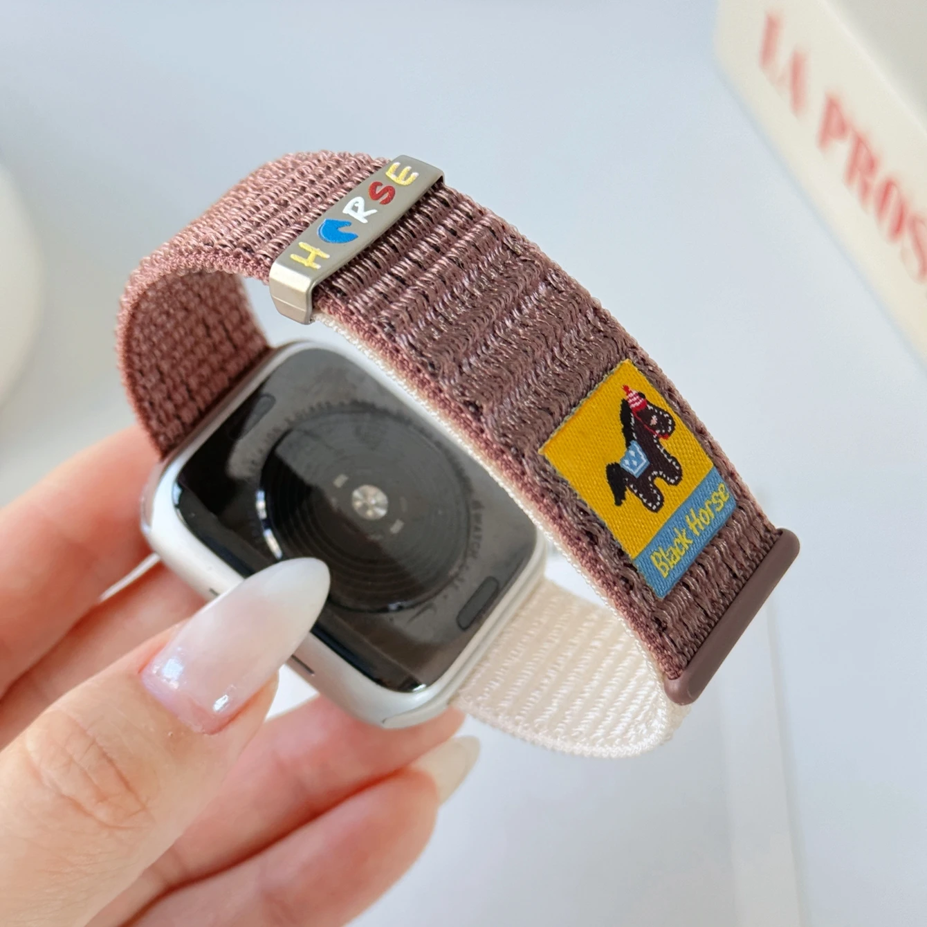 Advanced Magnetic Elastic Force Nylon Band for Apple Watch Strap Women 11/10/9/8/7/6/5/4/3/ 38mm 40mm 41mm 42mm 44mm 45mm 46mm