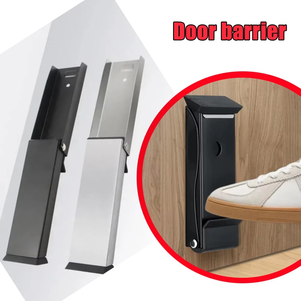 

Metal Safety Door Blocker Sturdy Anti Collision Windproof Gate Blocker New Door Gap Stopper for Daily Use Home Security