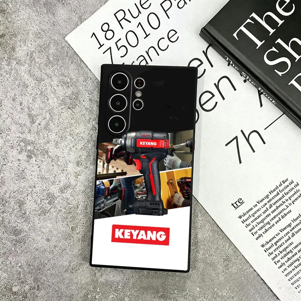 Professional power tool keyang design Phone Case For Samsung Galaxy S26 S25 S24 S23 S22 S21 Plus Ultra Fold A Soft Black view 3