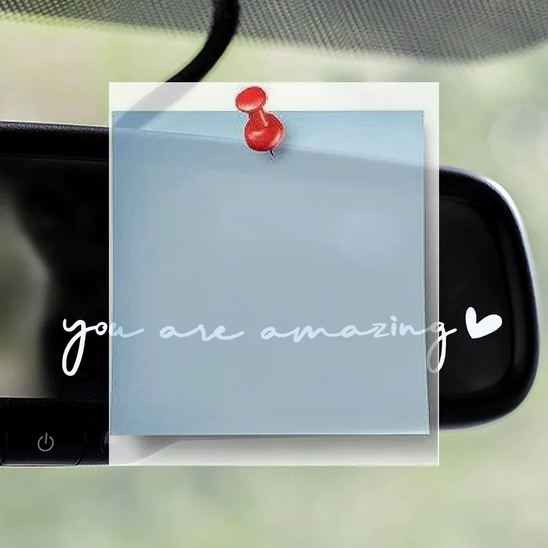 

1 шт., удивительные ПВХ наклейки на зеркало автомобиля, клейкая наклейка на зеркало заднего вида для мужчин, женщин, водителей, наклейка на интерьер автомобиля