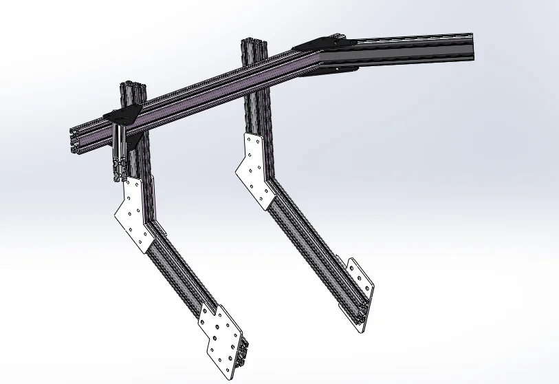 Custom Single Screen Monitor TV Mount for Sim Racing Cockpit 32 Inch Monitor Arm TV Stand Floor Support for Racing Simulator Rig view 2