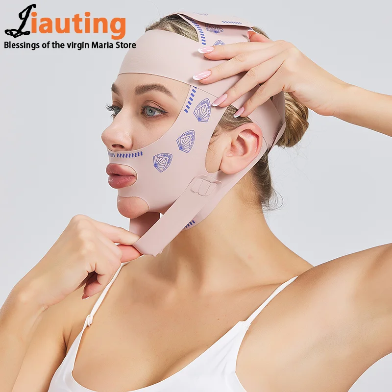 Women Chin Cheek Face Slimming Bandage Lift Up Belt Bilayer V Line Face Shaper Facial Anti Wrinkle Strap Skin Care Beauty Tools