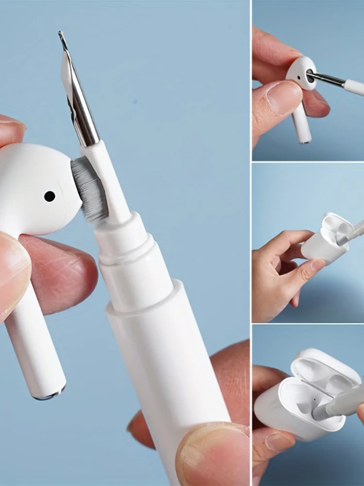 Pour Apple Airpods 4 Bluetooth écouteur nettoyage stylo brosse Kits Airpods Pro 2 3 étui brosse casque nettoyants écouteurs outil de nettoyage