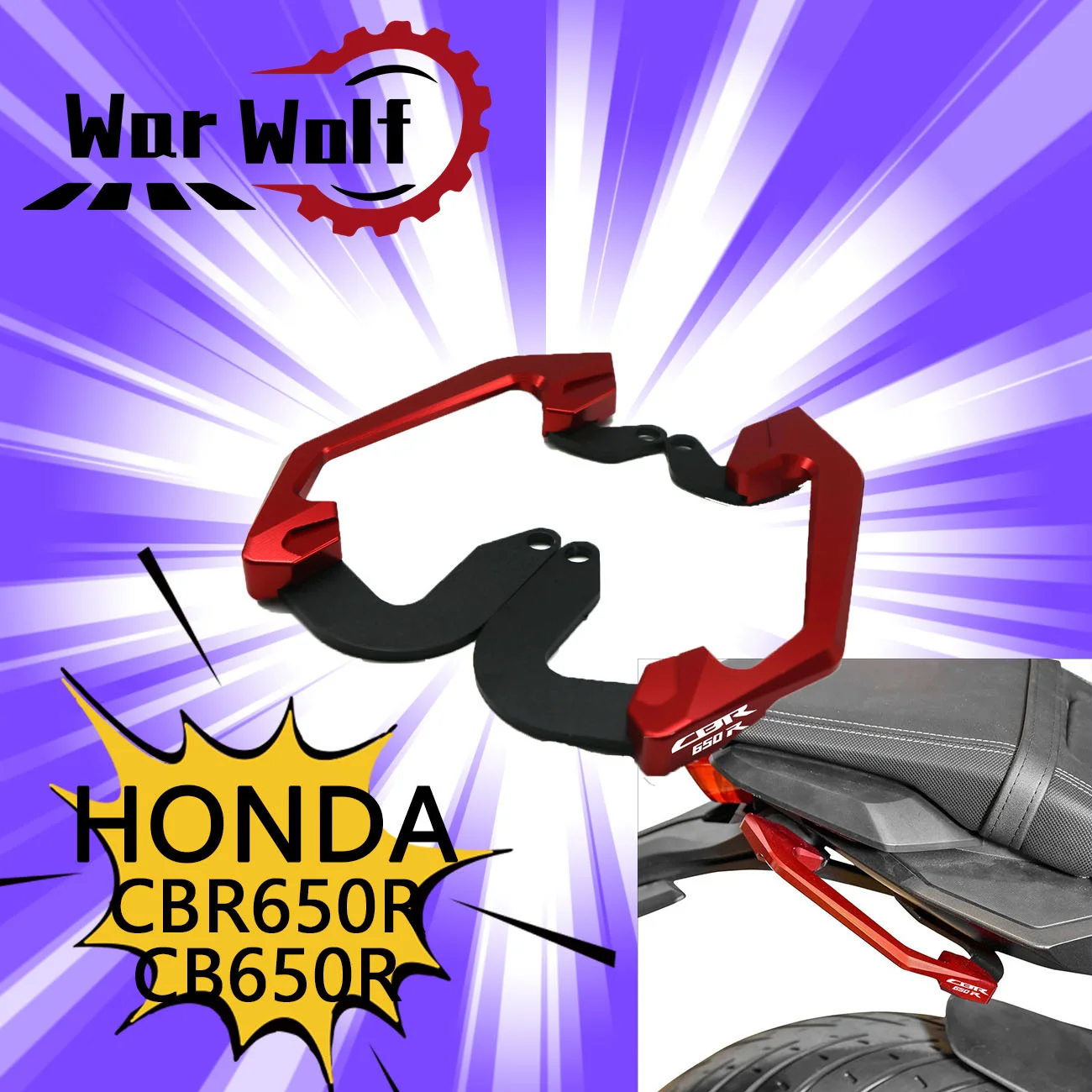 

Для Honda модифицированный CB650R CBR650R 2019-2020 задний подлокотник, руль, защита заднего сиденья, аксессуары для мотоциклов