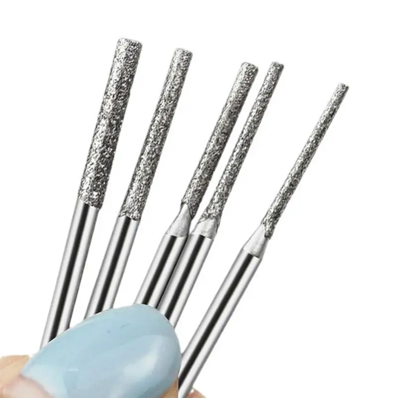 

10Pcs 0.8-2.5mm Coated Drill Bits 2.35mm Shank Glass Jade Amber Jewelry Drill Bits For Drilling Glass Woodworking