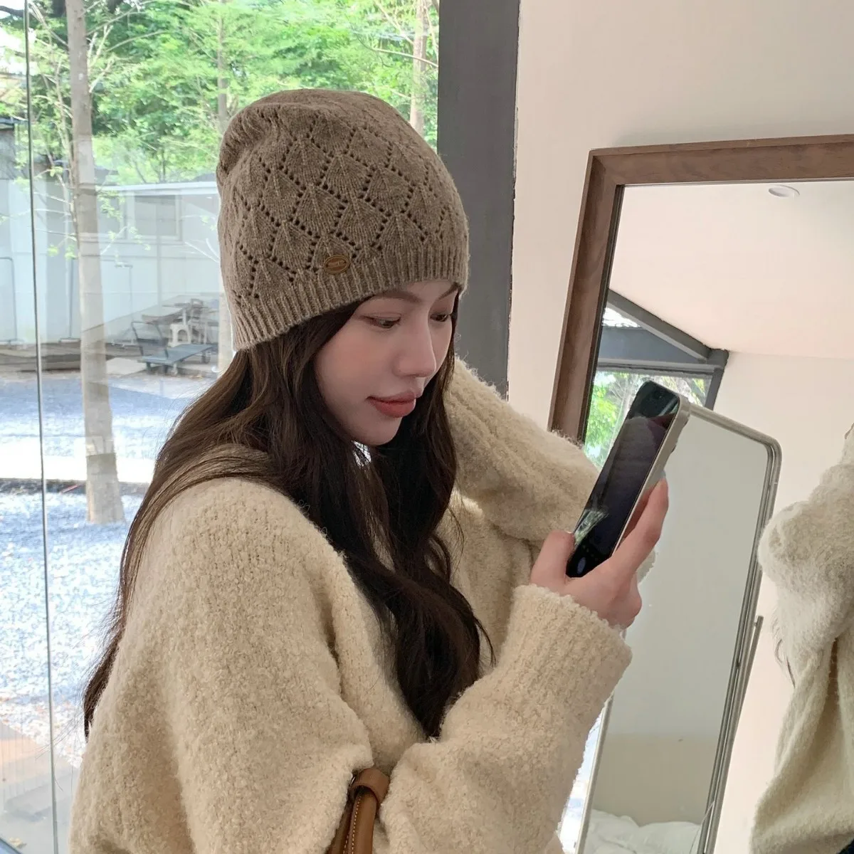 gorro-de-malha-fina-coreano-sle-feminino-outono-inverno-quente-protecao-de-ouvido-malhas-arejadas-casual-sle-bone-de-viagem