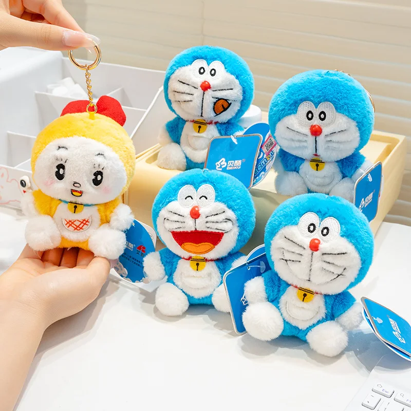 10cm Doraemon Plushies Pendant Lovely Soft Stuffed Dorami Plushie Doll Backpack Pendant Key Chain Birthday Gifts