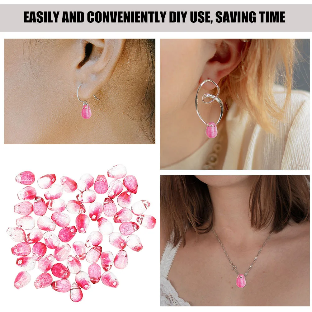 

150Pcs Water Drop Beads Jewelry Making DIY Crafts Necklace Bracelet Bright Smooth Unique Style Jewelry for Crafts