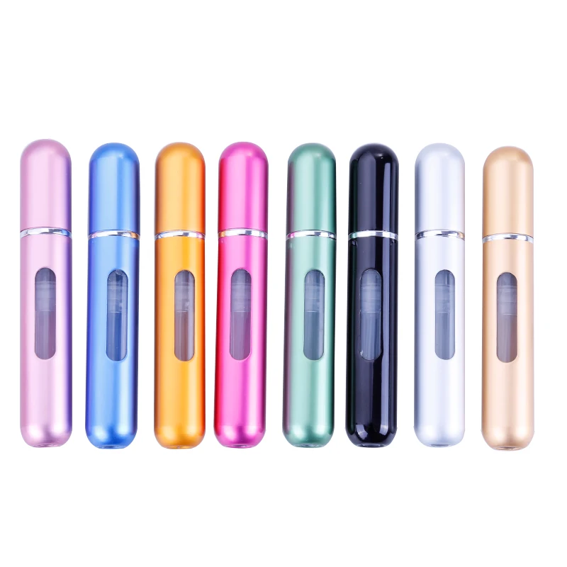 5ml Bottom Charge Perfume Refillable Bottle Liquid Container For Cosmetics Spray Bottling Dispenser Press Head Portable Travel