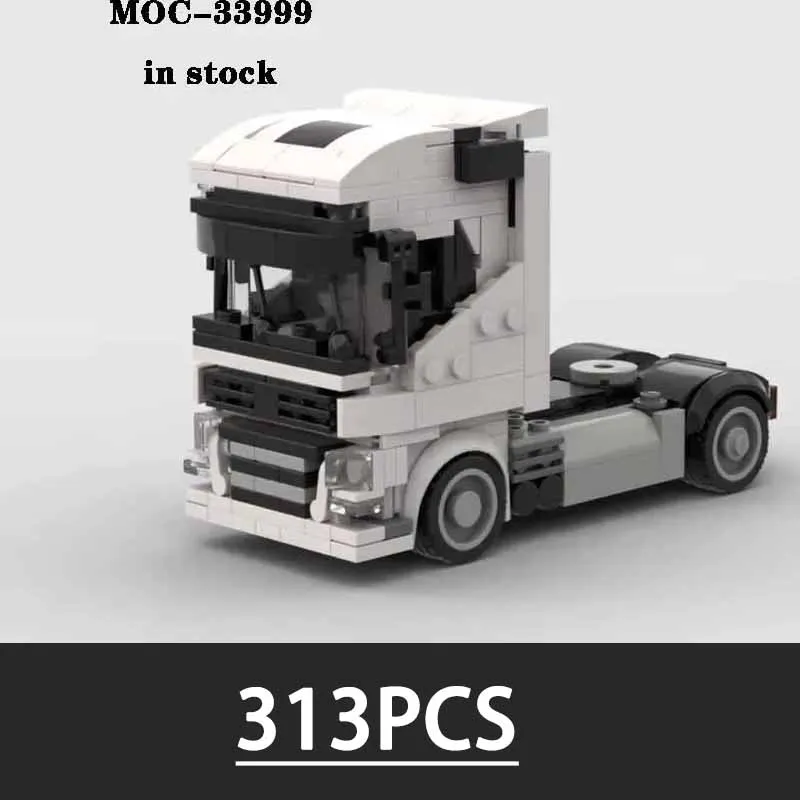 

City Truck Format Model Construction Ornament 313PCS Puzzle Children's Birthday Gift Christmas Toy Building Block MOC-33999