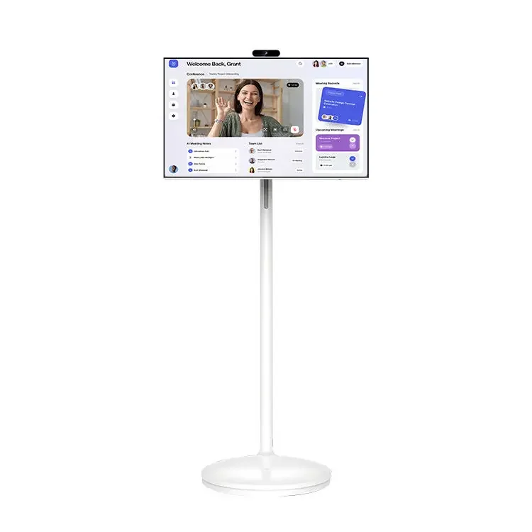 

Apartment Must Have 32'' Lcd Monitor Android 13 6gb+128gb Jcpc Padgo Bestie Stand Screen Display Follow by Me Portable Smart TV