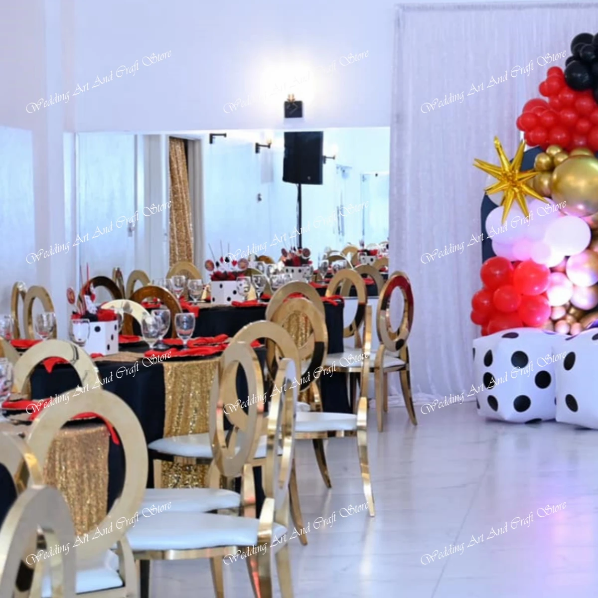 4pcs/24pcs/6pcs/12pcs)High Quality Modern Luxury Metal Banquet Chairs with Gold Frame Fabric for Weddings and Hotels