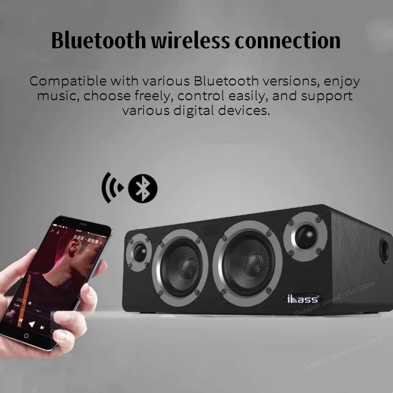 مكبرات صوت منزلية مكبرات صوت ، مسرح منزلي صوت نشط ، حمى خشبية عالية الدقة ، مركز HIFI ، صندوق صوت محيطي ، 90 وات