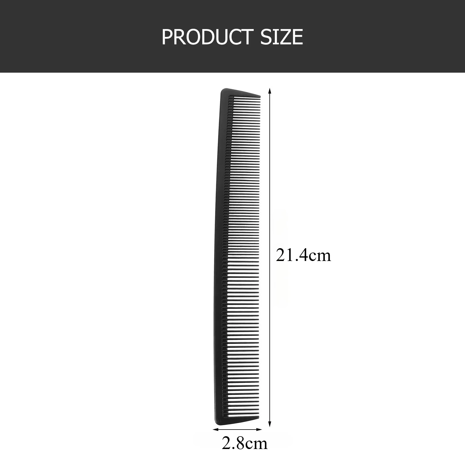 2pcs Multi-Purpose Thick Plastic Hair Comb, Tangle-Free, Anti-Static, Suitable for Wet or Dry Hair, Hairstyling, Home/Salon Use