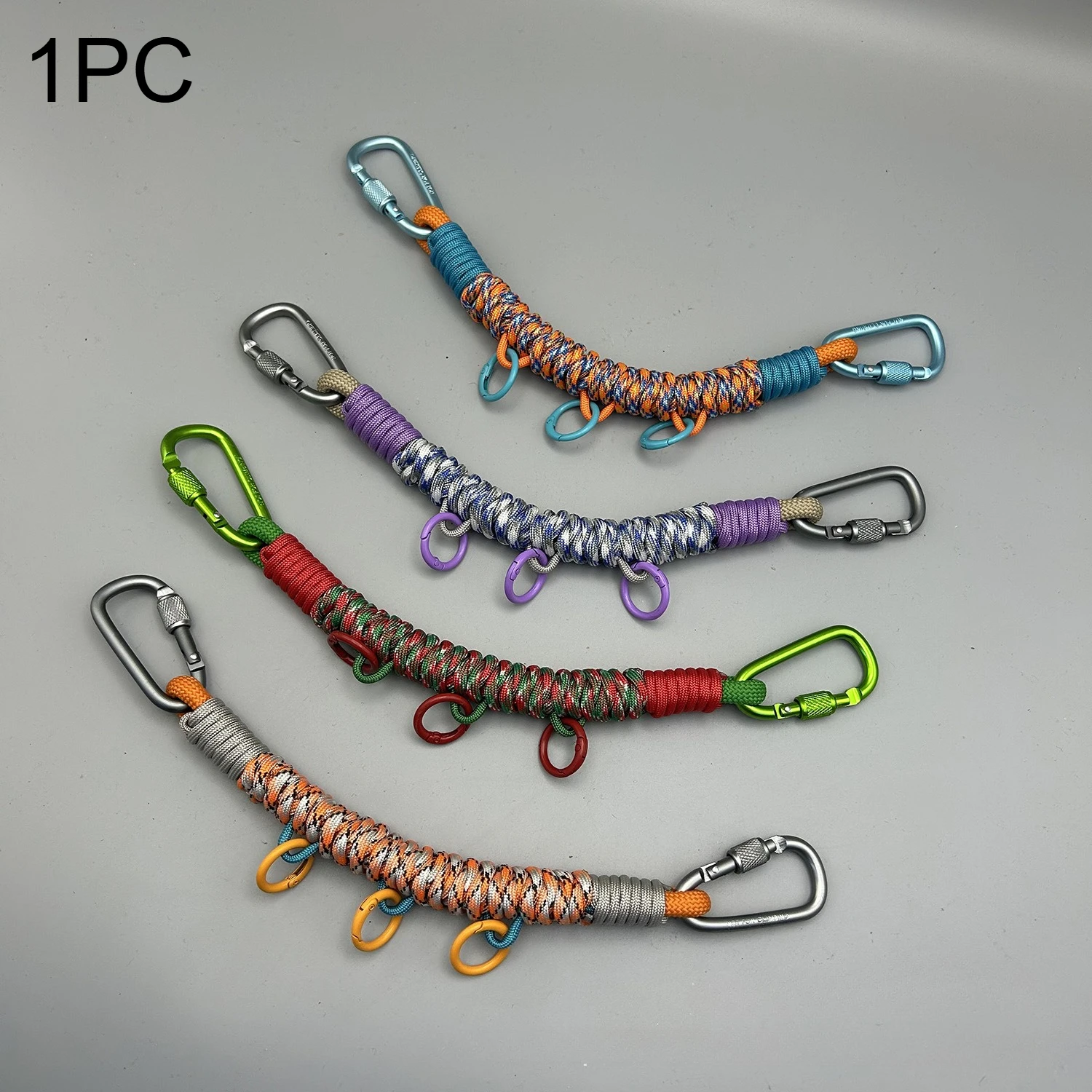 Corda de Paracord Artesanal para Decoração e Expansão de Mochilas Outdoor, Cores Vibrantes, Bolsa de Pendurar Versátil