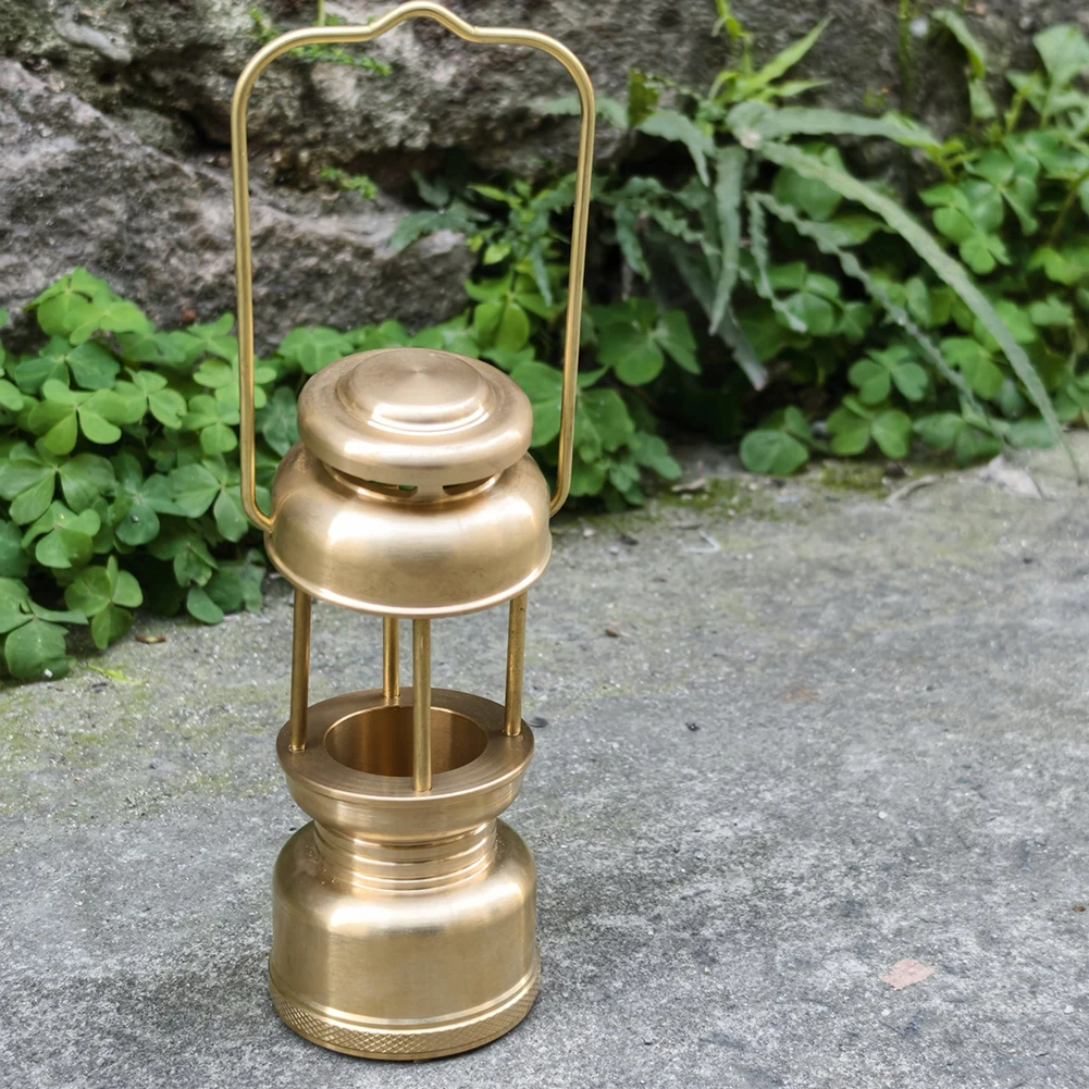 2-In-1 Copper GZ Brass Lampshade Golden Hanging Lantern Case Lamp for GZ BD Vintage Camping Light Mine Light Retro