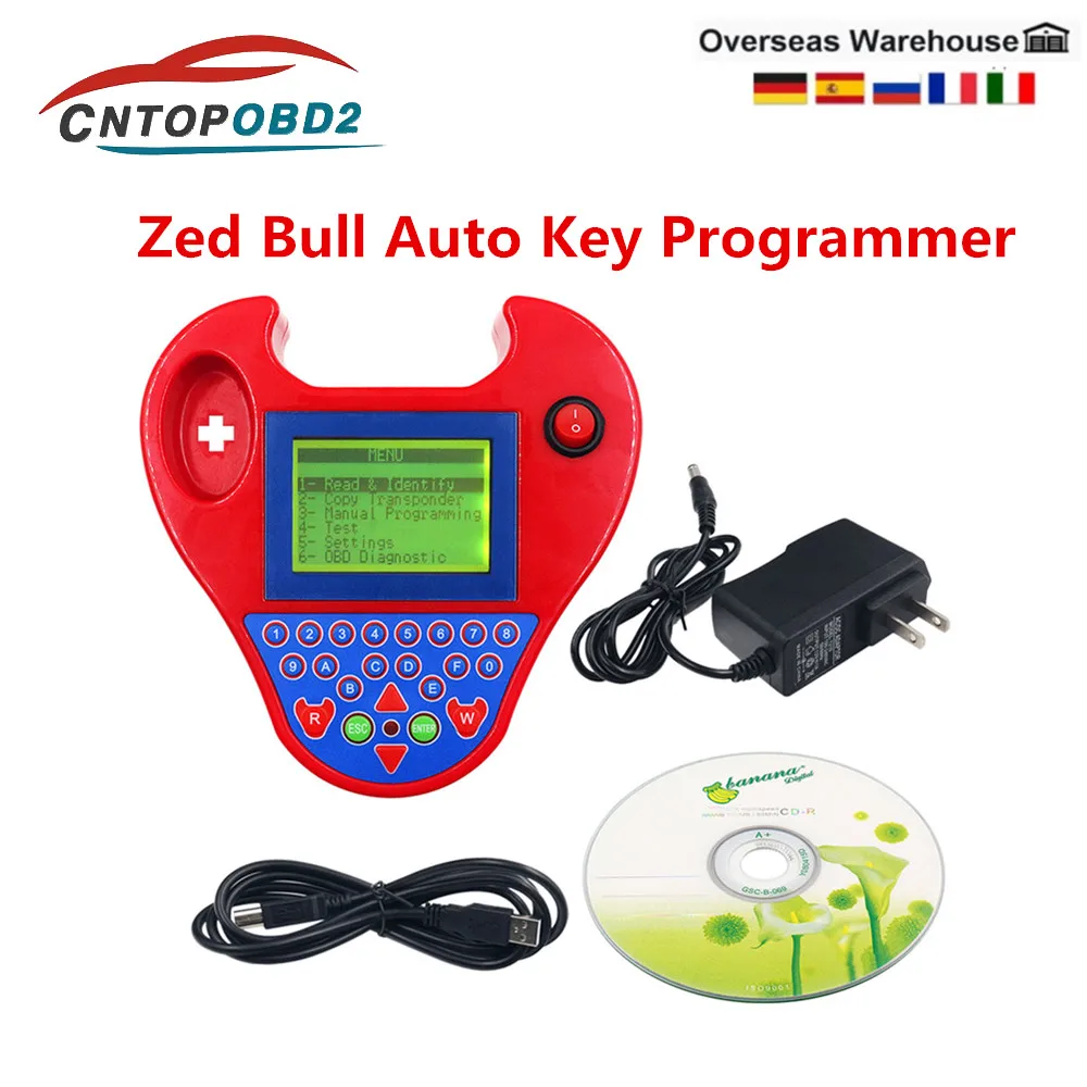 High Quality Super Mini ZedBull V508 Key Transponder ProgrammerTool Smart Zed-Bull OBD2 Auto Key Transponder Scanner Key Maker