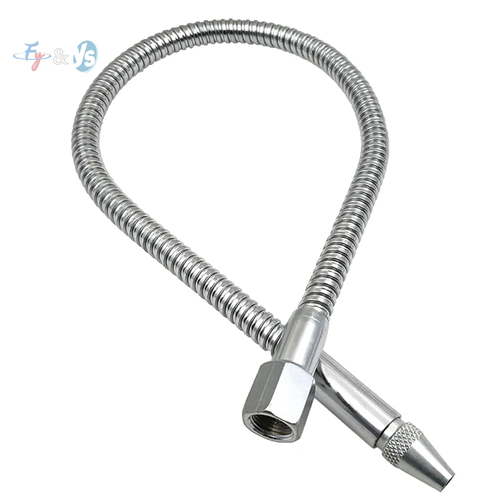 Metal Flexible Round Nozzle Water Oil Cooling Tube,With Rotary Switch,For CNC Machine Water Coolant Hose Pipe,Length 300-700 mm