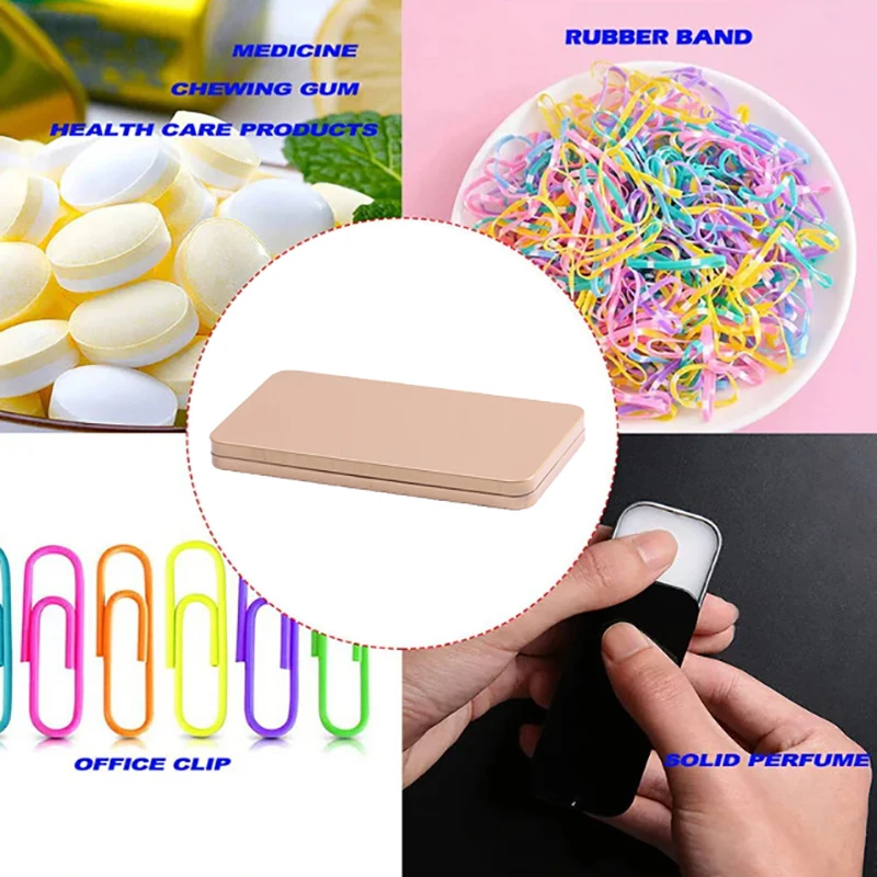 Eyelashes Tweezers Box Exquisite Tinplate Protection Storage Box Eyelash Lash Extension Beauty Pencil Case Makeup Tools