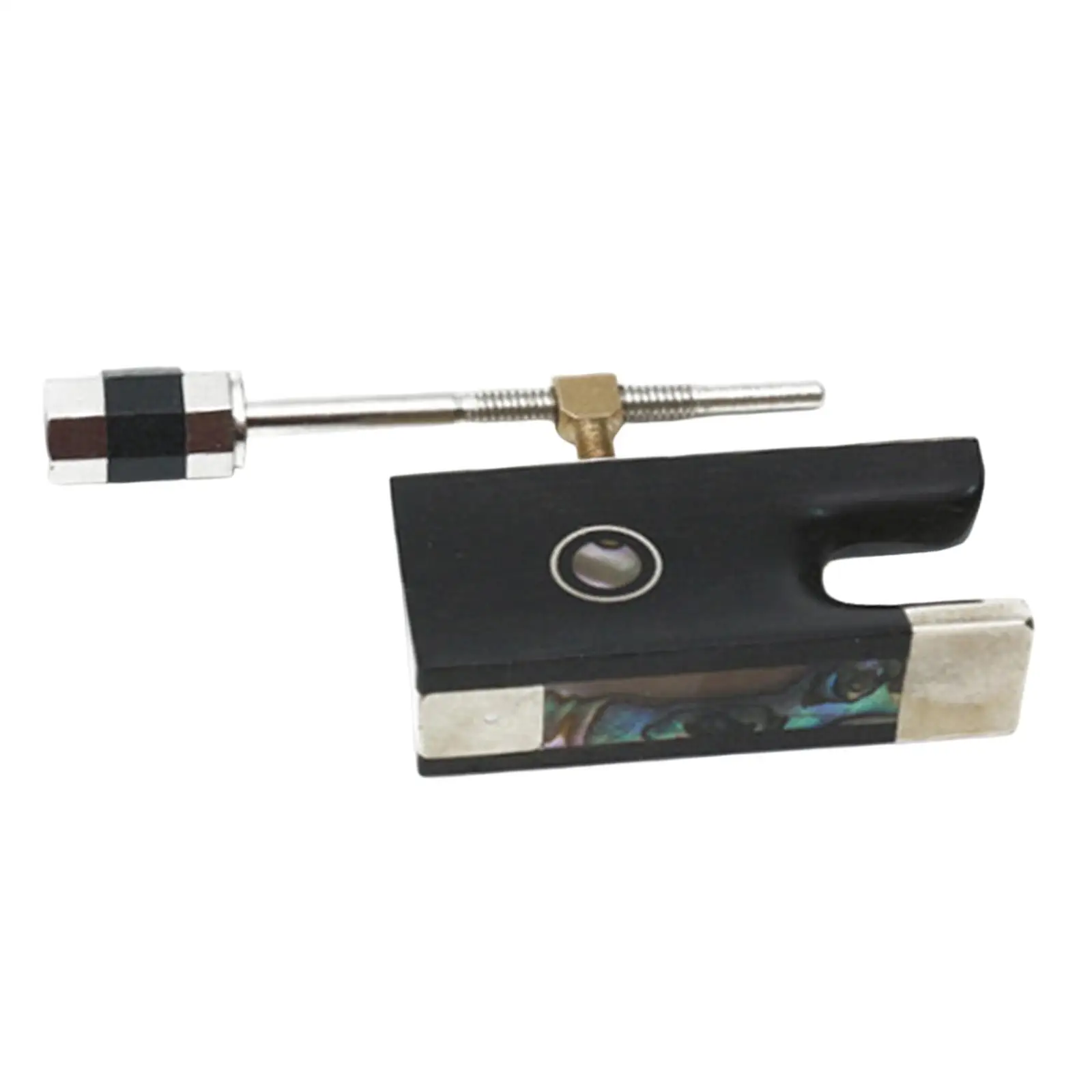 

Прочная накладка для скрипки из черного дерева с белым латунным винтом, профессиональный аксессуар для скрипки 4/4 для самостоятельной модификации