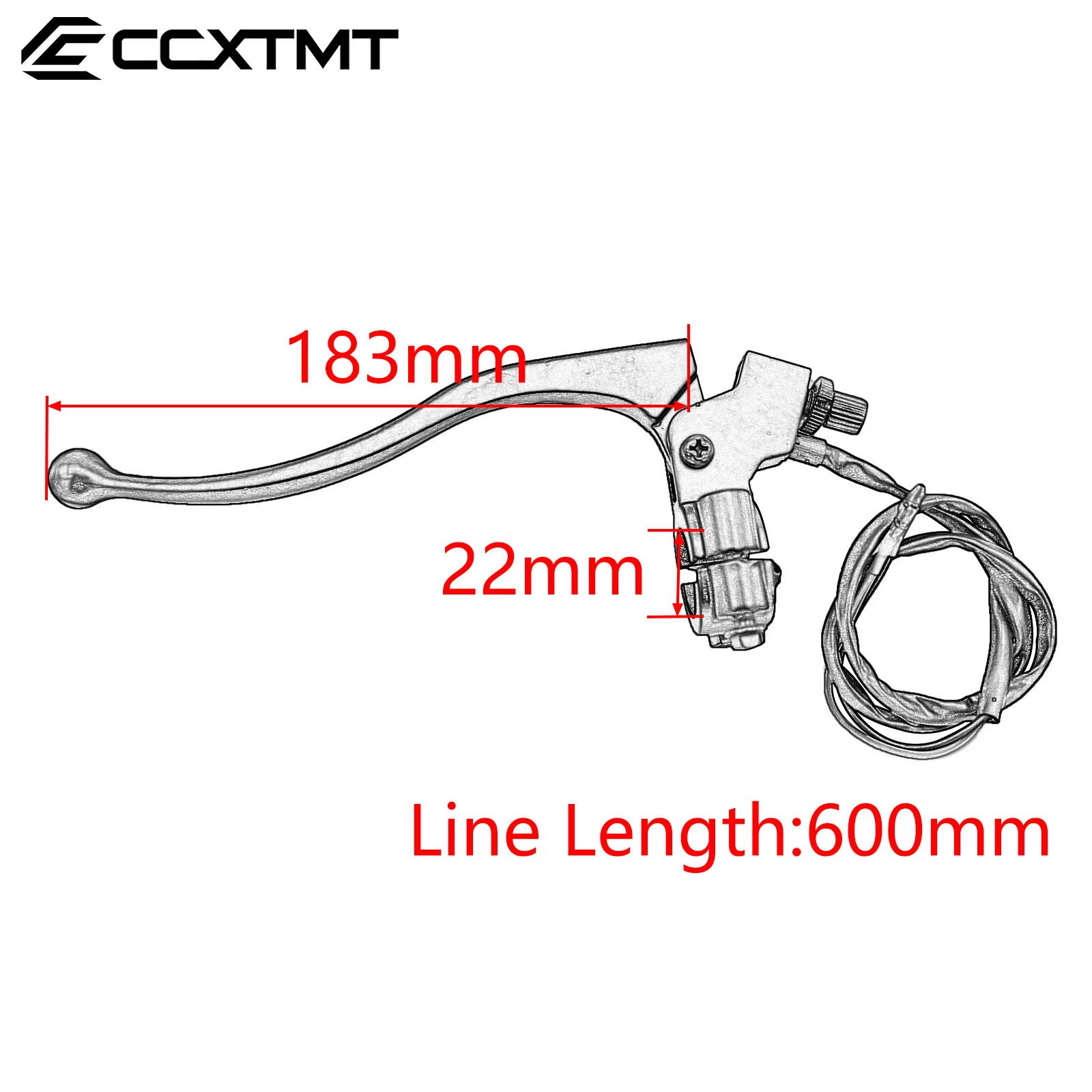Clutch Lever Parking Brake Lever Brake Lever Handbrake Lock 22mm Handle For ATV Jinling JLA-21B JLA-923 JLA-931E 250cc 300cc