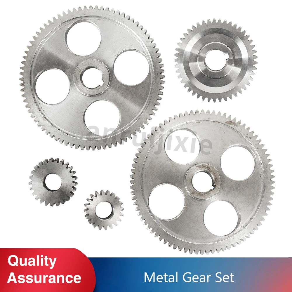 5pcs  Metric&Imperial Feed Gear Kit SIEG C2&C3&SC2&JET BD-6&BD-7&BD-X7&CX704&G8688&&G0765&Compact 9 Mini Lathe Metal Gear Set