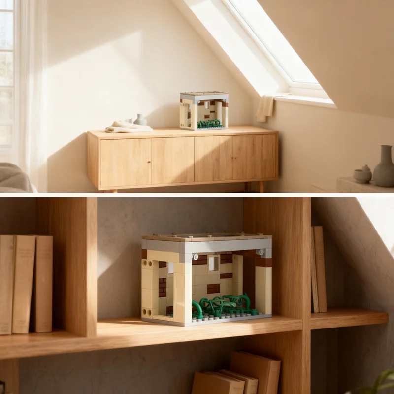 237pcs MOC Harry Rooms Underneath The Forbidden Corridor Model Building Blocks Christmas Gift Idea Collection Display Assemble