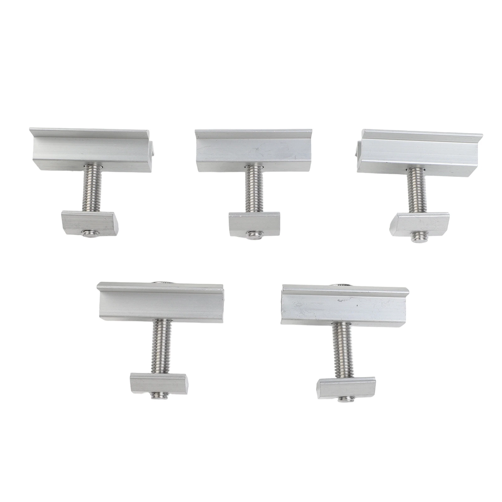 5pcs Aluminum Alloy Solar Panel Mounting Bracket For Framed Frameless PV Roof Ground Installation Rack Support System