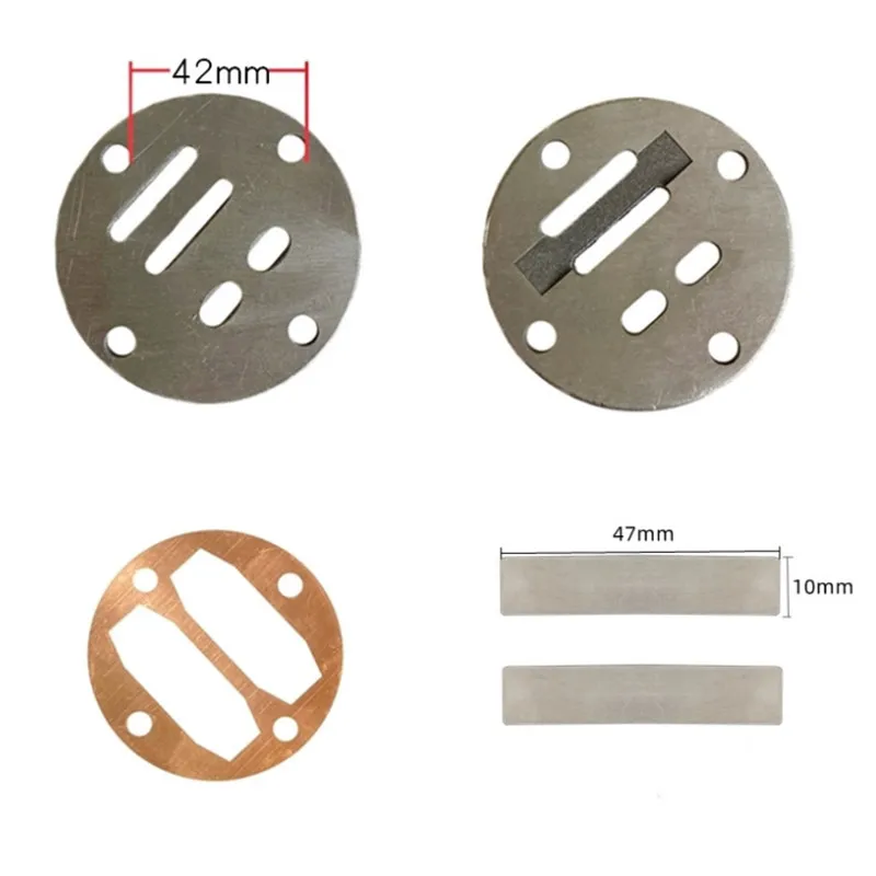 Air Compressor Cylinder Valve Plate Conjunto de Peças Sobressalentes em Hole to Hole 42x42 mm Montagem da Bomba de ar