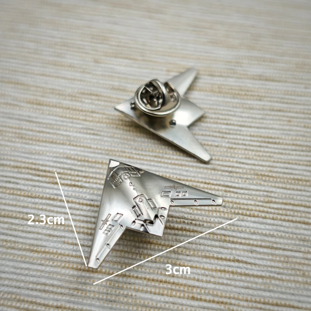 【Tin Box】Dreaming of The Blue Sky 3D H-6 Model Badge Drone Attack Brooch Air Show Aircraft Figurines Pins Butterfly Buckle Badge - Image 5