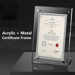 Soporte de señal acrílica de plexiglás transparente con parte trasera inclinada A5, marcos de fotos, folleto, soporte de exhibición de papel para documentos, escritorio de oficina