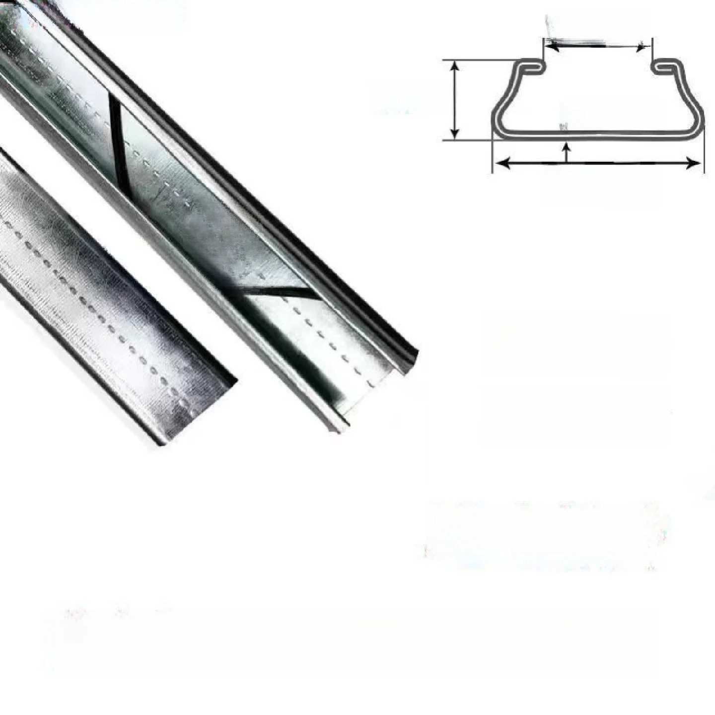 

Утолщенная оцинкованная алюминиево-цинковая антикоррозийная ветрозащитная карта-фиксатор для крепления пленки в теплицах