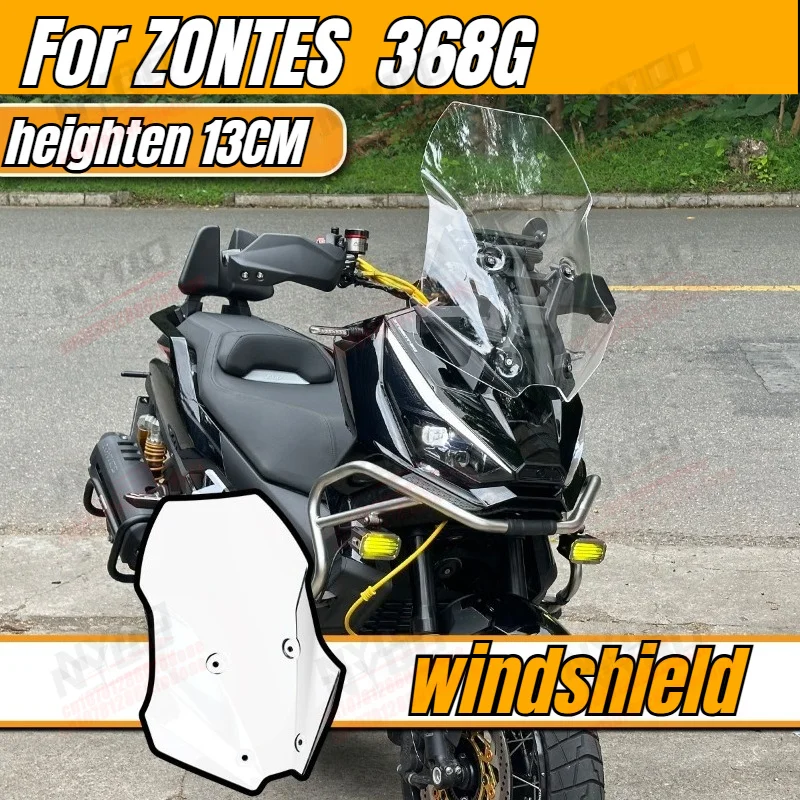 

FOR ZONTES 368G High Quality Thickened Front Windshield Increased Windshield 13CM Extension Rod Chest Guard and Air Guide Cover