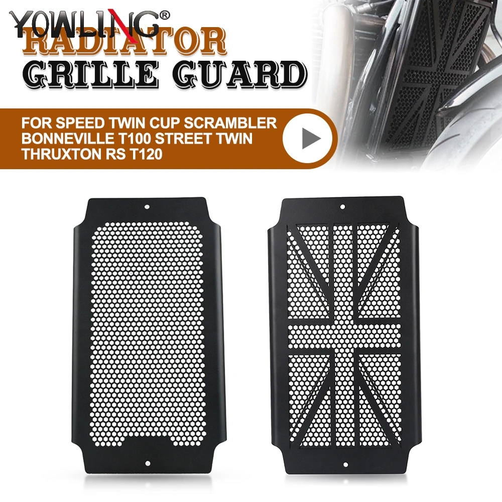 

For Bonneville Bobber / Speedmaster 2017-2024 2025 2026 Motorcycle Radiator Guard Grille Cover Protection Thruxton 1200 R/RS/TFC