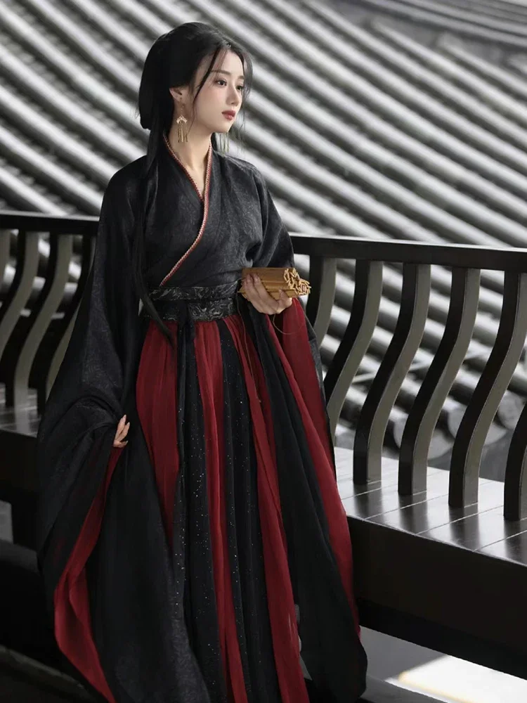 Wei Jinfeng Hanfu Women's 2024 New Knight Ancient Clothing Adult Ancient Skirt Warring States Robe Spring and Autumn