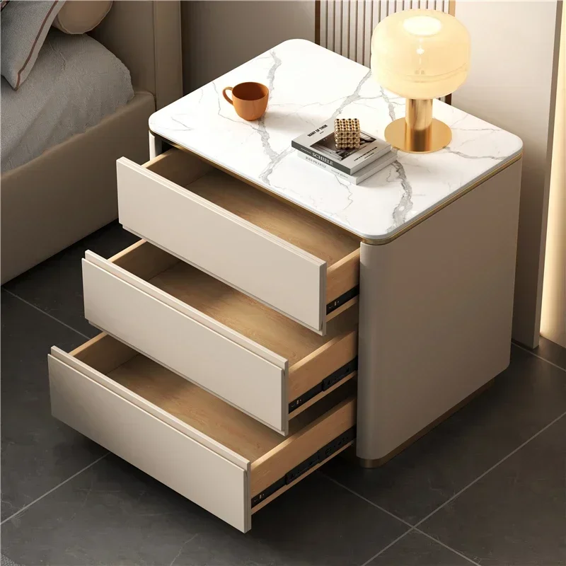 

Modern Bedside Table Unique Luxury Simple Elegant Nightstand Drawer Decor Mesitas De Noches Dormitorio Bedroom Furniture