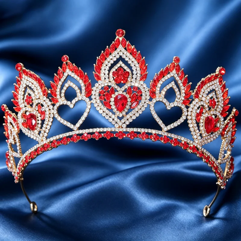Luxury Crystal Bridal Crown Tiara Rhinestone Wedding Headband Pageant Prom Party Queen Hair Accessories