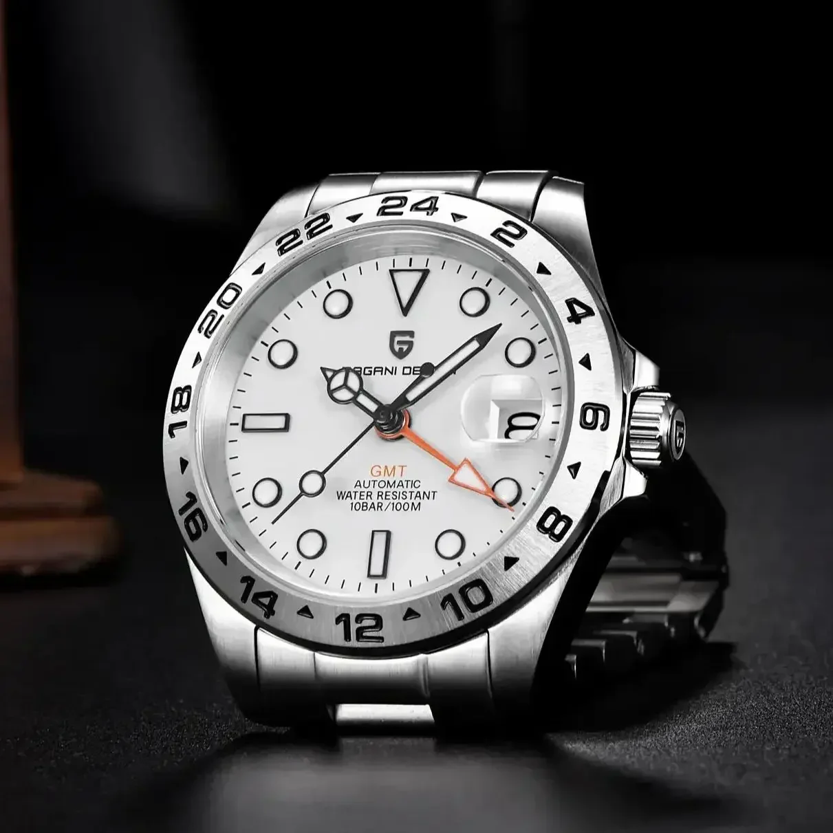 

Pagani Design 2025 New NH34 Fashion Men's GMT Automatic Mechanical Watch Top grade Sapphire Stainless Steel Waterproof 10Bar BGW