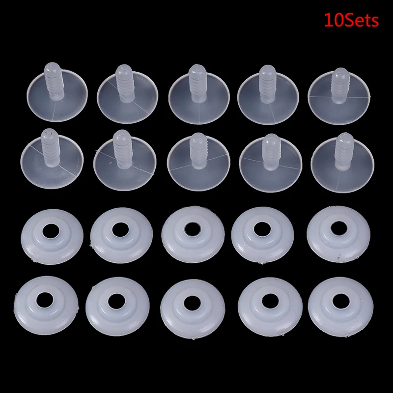 20 Peças (10 Conjuntos) de Juntas de Plástico para Bonecas, Acessórios para Fabricação de Brinquedos e Artesanato DIY